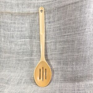 Tupperware E Series Slotted Spoon #1815 Yellow 12" Nylon Kitchen Utensil VTG USA